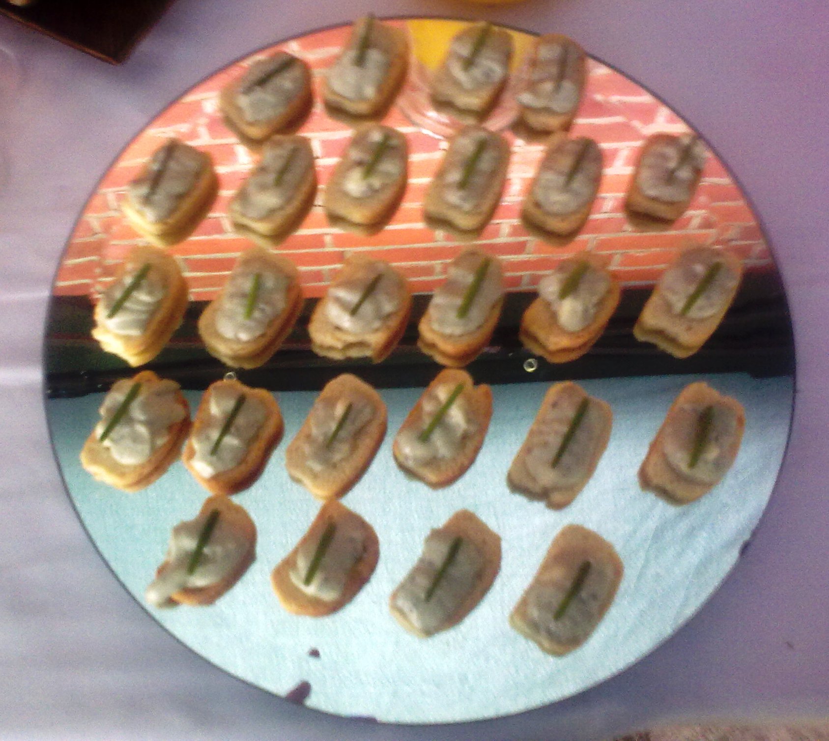 Canape Set Up with Cocktails for London Party