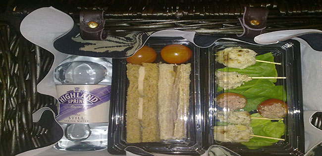 Finger Sandwiches and Cherry Tomatoes