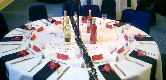 Wedding Breakfast Set Up